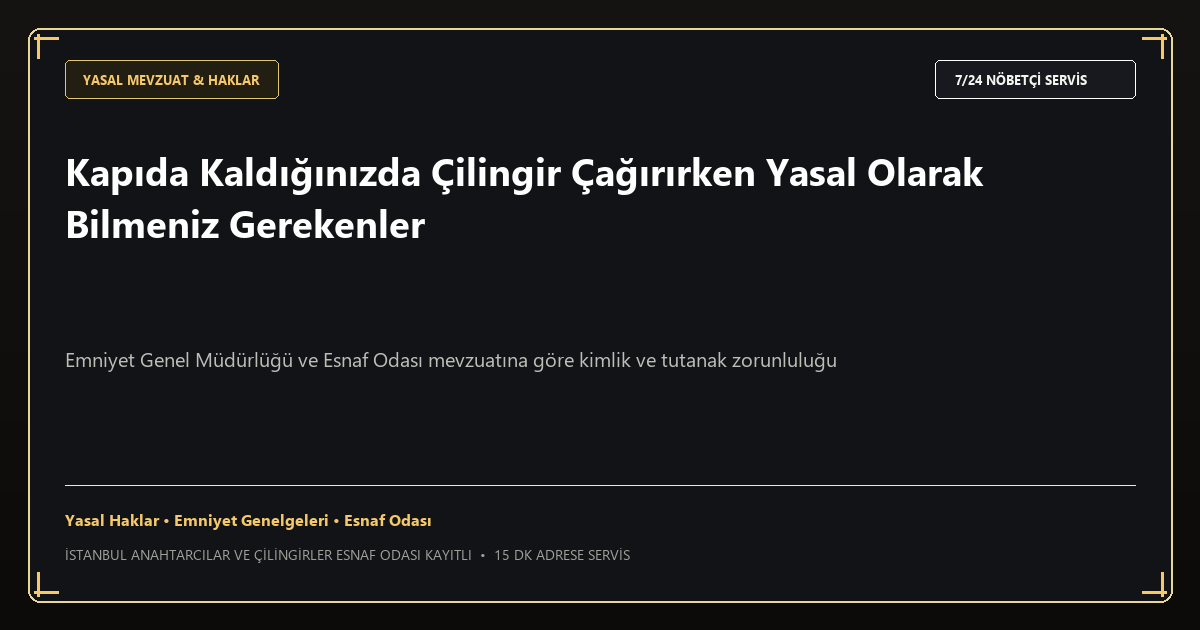 Hadımköy Sanayi Bölgesinde Fabrika Kapısı, Yangın Çıkışı ve Asma Kilit Güvenliği